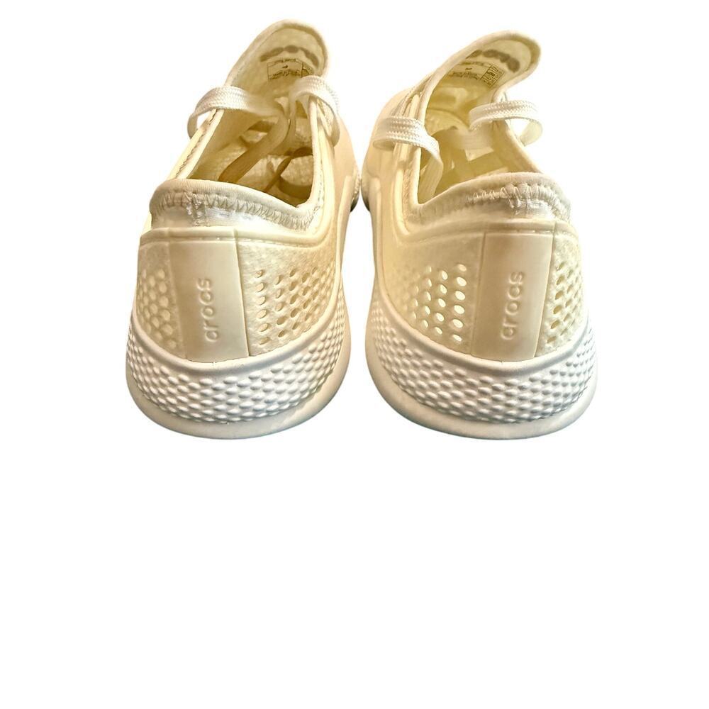 Crocs Literide 360 Pacer Cream Sneakers Men’s size 8 Women’s size 7 - Picture 2 of 6